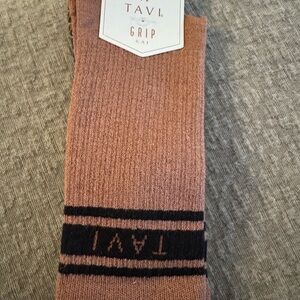 Men's Brown Grip Socks